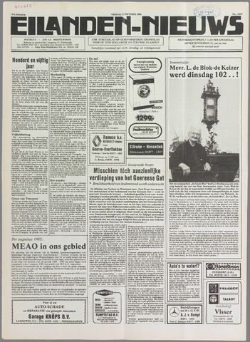 Eilanden-nieuws. Christelijk streekblad op gereformeerde grondslag 1984-10-12
