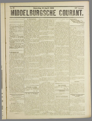 Middelburgsche Courant 1924-04-14