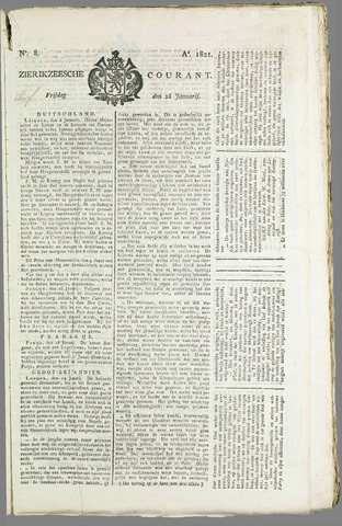 Zierikzeesche Courant 1821-01-26