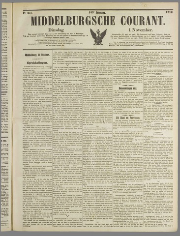 Middelburgsche Courant 1910-11-01