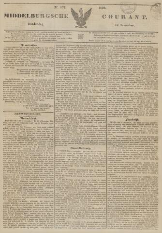 Middelburgsche Courant 1839-11-14