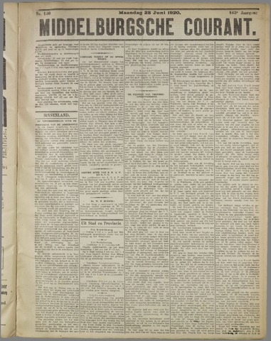 Middelburgsche Courant 1920-06-28