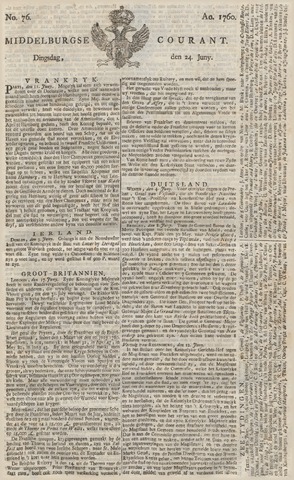 Middelburgsche Courant 1760-06-24