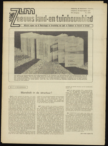 Zeeuwsch landbouwblad ... ZLM land- en tuinbouwblad 1967-10-20