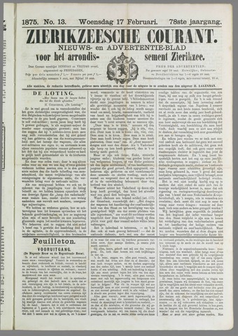 Zierikzeesche Courant 1875-02-17