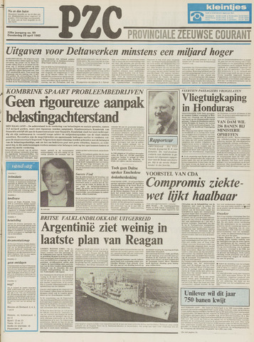 Provinciale Zeeuwse Courant 1982-04-29