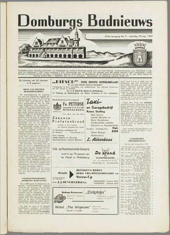 Domburgsch Badnieuws 1957-08-10