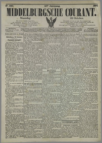 Middelburgsche Courant 1894-10-22