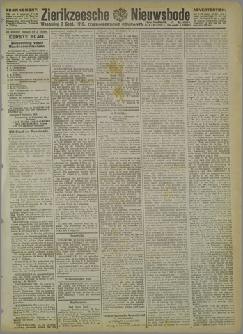 Zierikzeesche Nieuwsbode 1919-09-03
