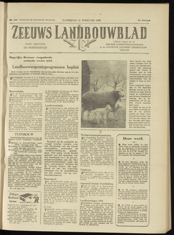 Zeeuwsch landbouwblad ... ZLM land- en tuinbouwblad 1959-02-21