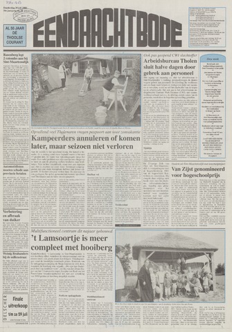 Eendrachtbode /Mededeelingenblad voor het eiland Tholen 2000-07-20
