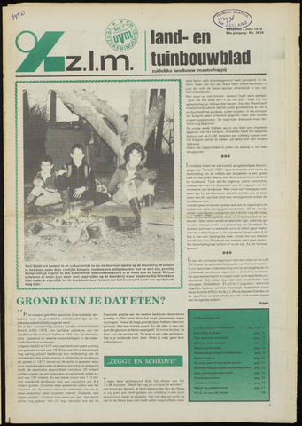 Zeeuwsch landbouwblad ... ZLM land- en tuinbouwblad 1978-07-07