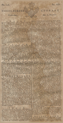 Middelburgsche Courant 1772-12-10
