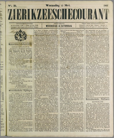 Zierikzeesche Courant 1861-05-15
