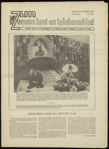 Zeeuwsch landbouwblad ... ZLM land- en tuinbouwblad 1968-09-06