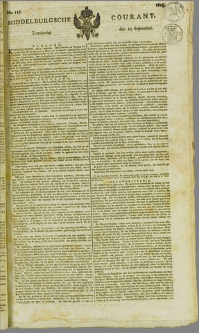 Middelburgsche Courant 1815-09-21