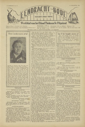 Eendrachtbode (1945-heden)/Mededeelingenblad voor het eiland Tholen (1944/45) 1946-08-30