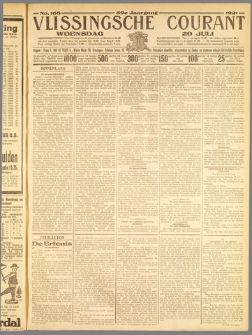 Vlissingse Courant 1921-07-20