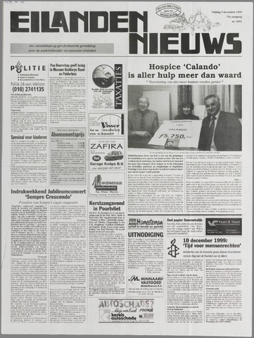 Eilanden-nieuws. Christelijk streekblad op gereformeerde grondslag 1999-12-03