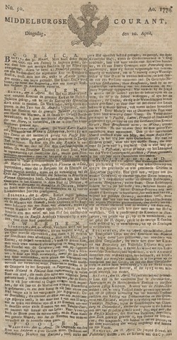 Middelburgsche Courant 1774-04-26