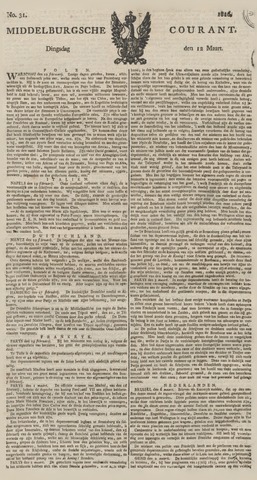 Middelburgsche Courant 1816-03-12