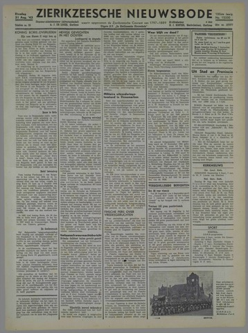 Zierikzeesche Nieuwsbode 1943-08-31