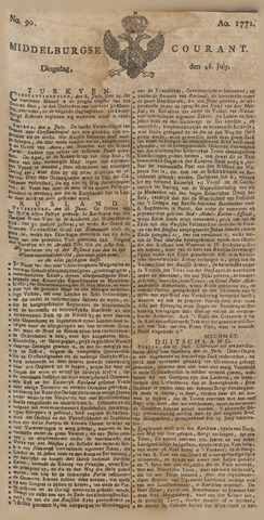 Middelburgsche Courant 1772-07-28