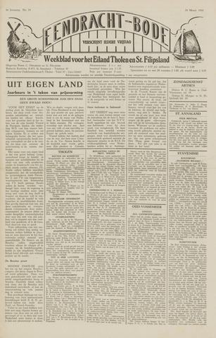 Eendrachtbode /Mededeelingenblad voor het eiland Tholen 1950-03-24