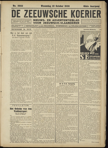 Zeeuwsche Koerier 1930-10-22