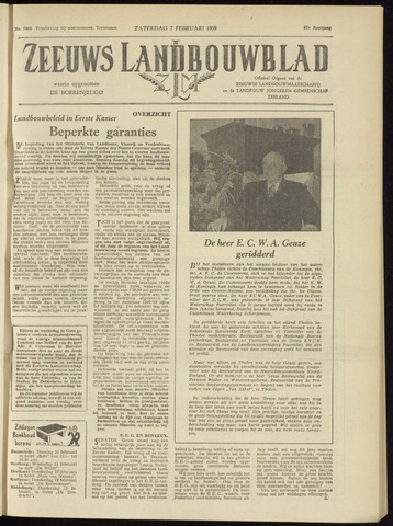 Zeeuwsch landbouwblad ... ZLM land- en tuinbouwblad 1959-02-07