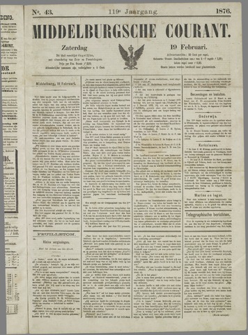 Middelburgsche Courant 1876-02-19