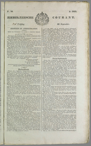 Zierikzeesche Courant 1833-09-20