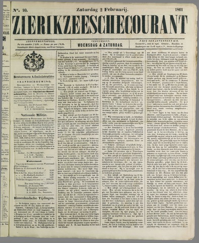 Zierikzeesche Courant 1861-02-02