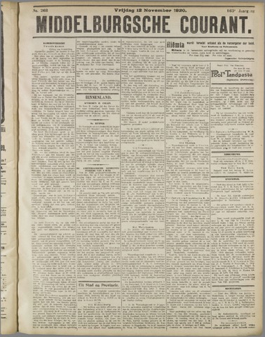 Middelburgsche Courant 1920-11-12