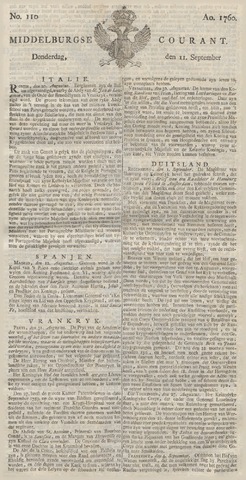 Middelburgsche Courant 1760-09-11