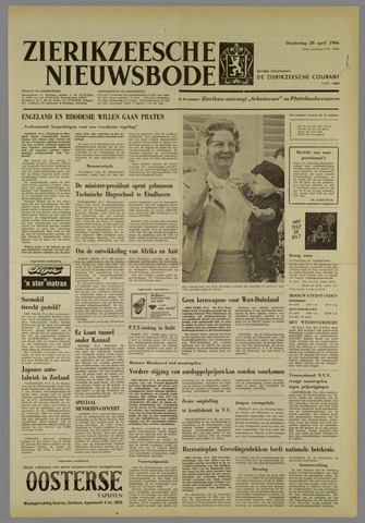 Zierikzeesche Nieuwsbode 1966-04-28