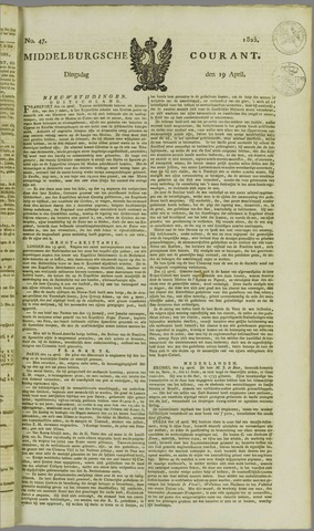 Middelburgsche Courant 1825-04-19