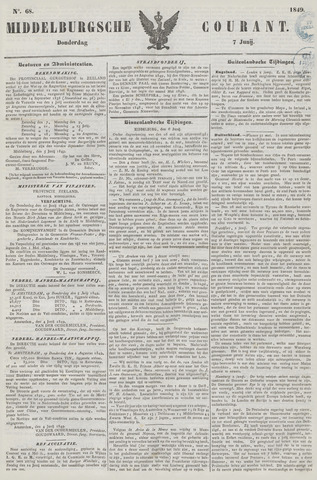 Middelburgsche Courant 1849-06-07