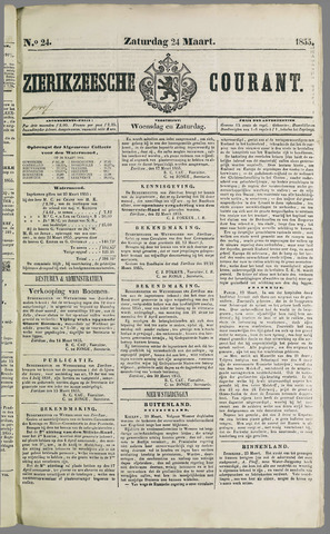 Zierikzeesche Courant 1855-03-24