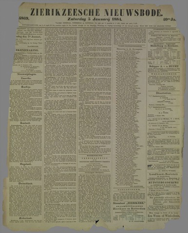 Zierikzeesche Nieuwsbode 1884-01-05