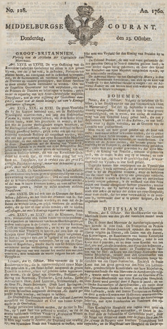 Middelburgsche Courant 1760-10-23