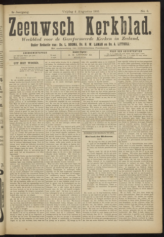 Zeeuwsche kerkbode, weekblad gewijd aan de belangen der gereformeerde kerken/ Zeeuwsch kerkblad 1905-08-04