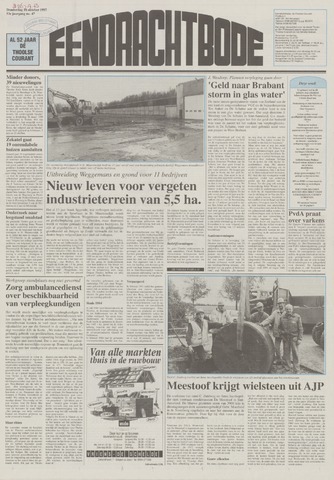 Eendrachtbode /Mededeelingenblad voor het eiland Tholen 1997-10-16