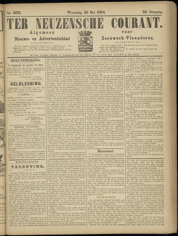 Ter Neuzensche Courant. Algemeen Nieuws- en Advertentieblad voor Zeeuwsch-Vlaanderen / Neuzensche Courant ... (idem) / (Algemeen) nieuws en advertentieblad voor Zeeuwsch-Vlaanderen 1894-05-30
