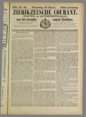 Zierikzeesche Courant 1888-03-20