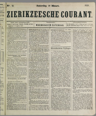 Zierikzeesche Courant 1870-03-26