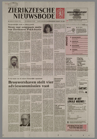 Zierikzeesche Nieuwsbode 1992-02-25