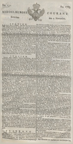Middelburgsche Courant 1769-11-04