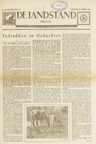 De landstand in Zeeland, geïllustreerd weekblad. 1944-04-28