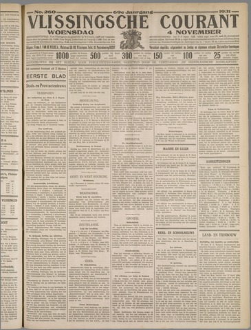Vlissingse Courant 1931-11-04